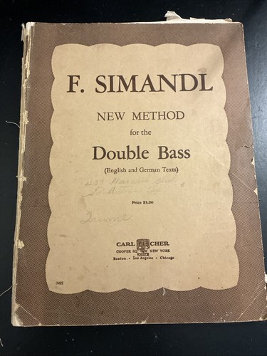 Double bass music simandl - double, music: